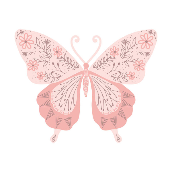 Tampons transparents Papillon 3 pcs