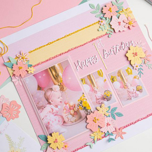 Thinlits Dies set Groupe floral 15 pcs