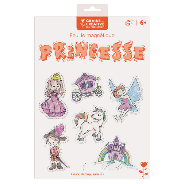 Feuille magnétique Princesse