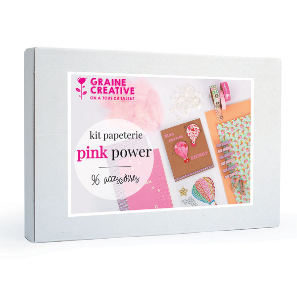 Kit de papeterie Pink Power 96 pcs