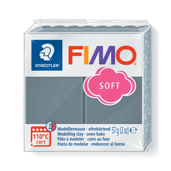 Fimo soft - Gris anthracite 57 g