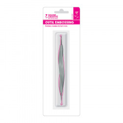 Outil d'embossing double embouts 0,5 et 1 mm