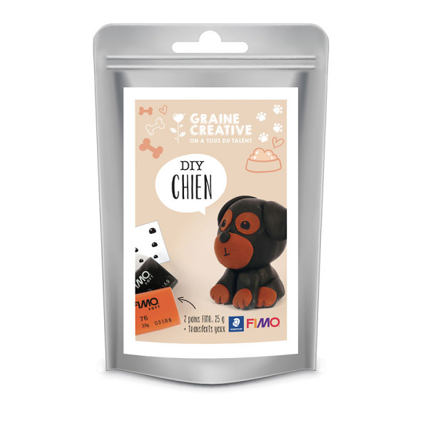 Kit de modelage Fimo DIY chien