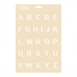 Pochoir Alphabet jeu A4
