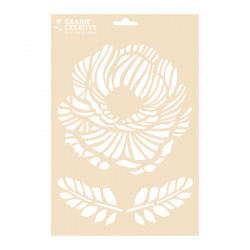 Pochoir Floral A4