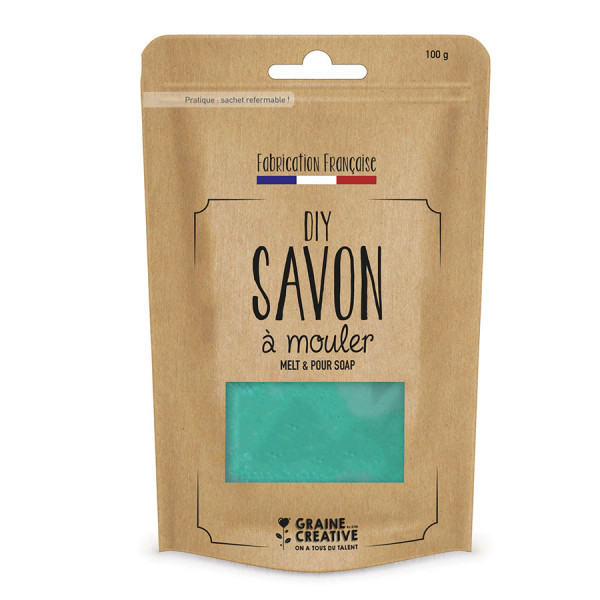 Savon à mouler translucide vert 100 g