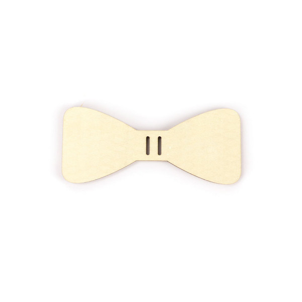 Nœud papillon en bois 12 x 5 cm