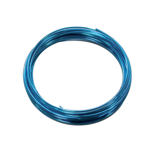 Fil aluminium Ø 1,5 mm 5 m Bleu