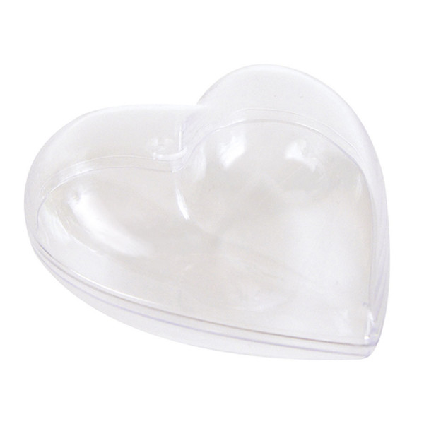 Cœurs en plastique à suspendre H.6 cm 5 pcs