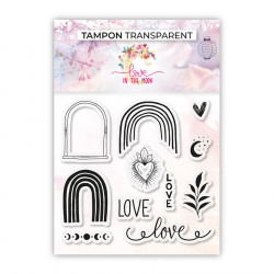 Tampons transparents Love 11 pcs