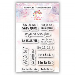 Tampons transparents French touch ! 12 pcs