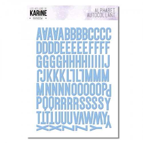 Rainbow Alphabet Bleu