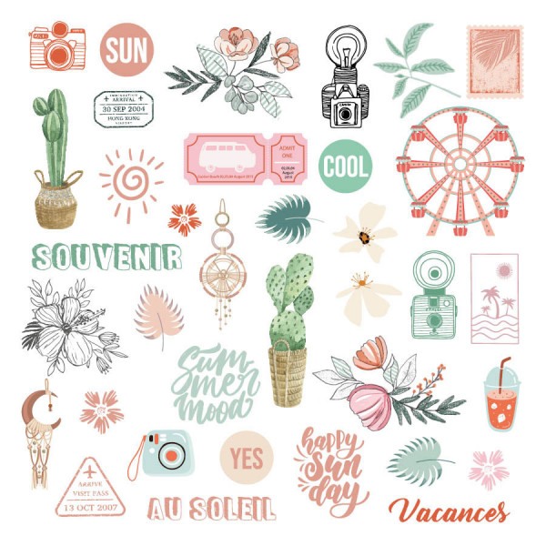 Bonjour l'été Die Cuts calque