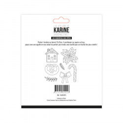 Pochoir de broderie Les essentiels des fêtes