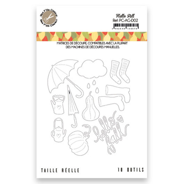 Dies set  Hello fall 10 pcs