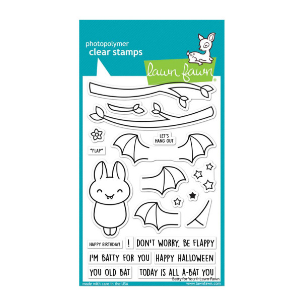 Tampons transparents Coucou chauves-souris ! 21 pcs