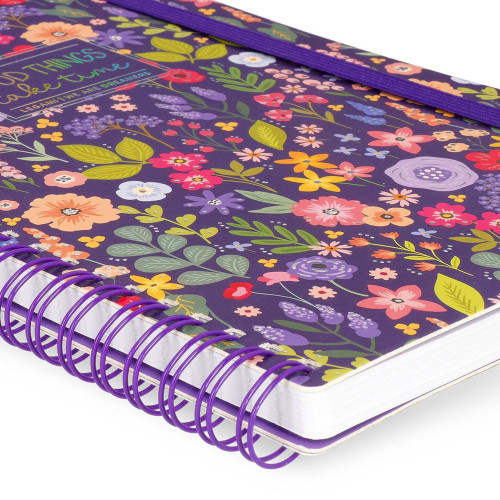 Carnet de notes à spirales Ligné Large Flowers - Legami