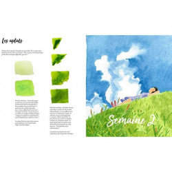 Livre Une année d'aquarelle - Mango