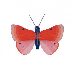 Décoration murale 3D Speckled Copper Butterfly - Studio ROOF