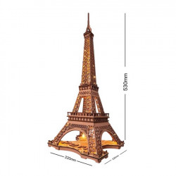Maquette en bois Tour Eiffel de nuit - Rolife