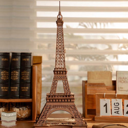 Maquette en bois Tour Eiffel de nuit - Rolife