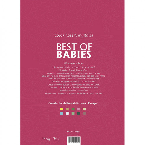 Coloriages mystères Disney Best of Babies - Hachette