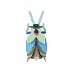 Décoration murale 3D Emerald Beetle - Studio ROOF