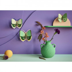 Décoration murale 3D Fern Striped Butterflies 3 pcs - Studio ROOF