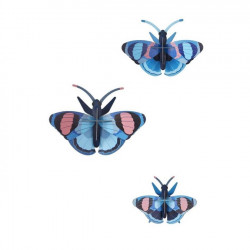 Décoration murale 3D Peacock Butterflies 3 pcs - Studio ROOF