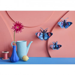 Décoration murale 3D Peacock Butterflies 3 pcs - Studio ROOF