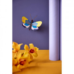 Décoration murale 3D Yellow Monarch Butterfly - Studio ROOF