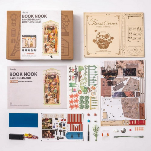 Maquette Book Nook Floral Corner - Rolife