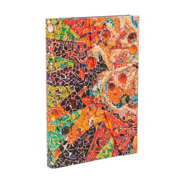 Carnet rigide 18 x 12 cm 144 p Ligné Gaudi, Le soleil - Paperblanks