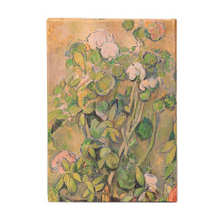 Carnet rigide 18 x 12 cm 144 p Ligné Cézanne, Pots en terre cuite et fleurs - Paperblanks