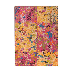 Carnet souple 17,5 x 12 cm 176 p Ligné Kara-ori rose - Paperblanks