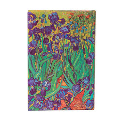 Carnet rigide 14 x 9 cm 176 p Uni Van Gogh, Iris - Paperblanks