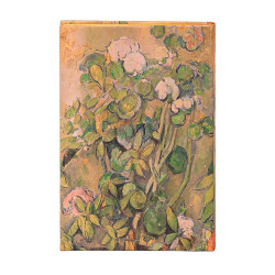 Carnet rigide 14 x 9 cm 176 p Uni Cézanne, Pots en terre cuite et fleurs - Paperblanks