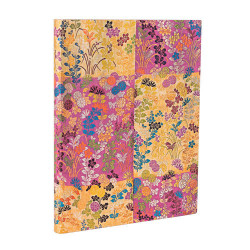 Carnet souple 22,5 x 17,5 cm 176 p Ligné Kara-ori rose - Paperblanks