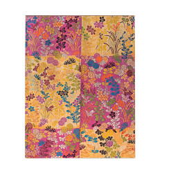 Carnet souple 22,5 x 17,5 cm 176 p Ligné Kara-ori rose - Paperblanks