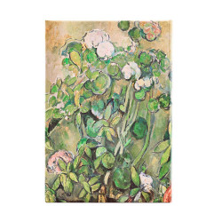 Répertoire Cézanne, Pots en terre cuite et fleurs avec fermeture élastique 144 pages 18 x 12 cm - Paperblanks