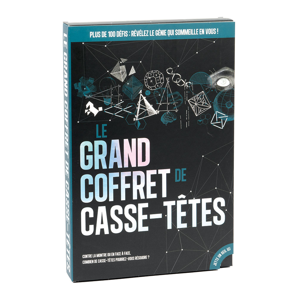 Professor PUZZLE Grand Coffret 100 Défis du Niveau Facile Au Plus Complexe-4 métal-2 Casse-tête en Bois-1 Tangram-30 Alumettes-100 Cartes Challenges, PP12276 : Professor Puzzle Professor PUZZLE Grand Coffret 100 Défis du Niveau Facile Au Plus Complexe-4 métal-2 Casse-tête en Bois-1 Tangram-30 Alumettes-100 Cartes Challenges, PP12276 : Professor Puzzle