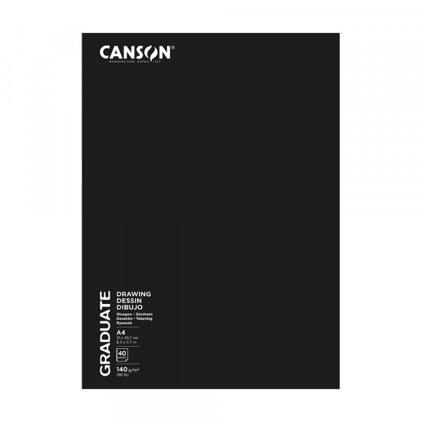 Carnet à dessin A4 Graduate 140g/m² 20 feuilles - Canson