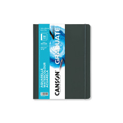 Carnet d'aquarelle 21,6 x 27,9 cm Graduate 250g/m² 28 feuilles - Canson