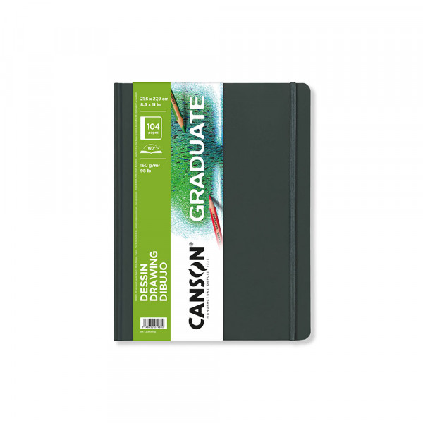 Carnet à dessin 21,6 x 27,9 cm Graduate 160g/m² 52 feuilles - Canson