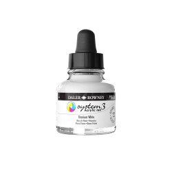 Encre acrylique System 3 Blanc de titane 29,5 ml - Daler Rowney