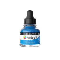 Encre acrylique System 3 Bleu coeruleum 29,5 ml - Daler Rowney
