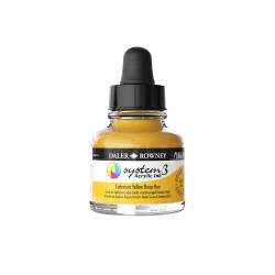 Encre acrylique System 3 Jaune cadmium foncé 29,5 ml - Daler Rowney