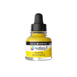 Encre acrylique System 3 Jaune fluo 29,5 ml - Daler Rowney