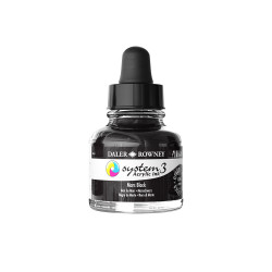 Encre acrylique System 3 Noir de mars 29,5 ml - Daler Rowney