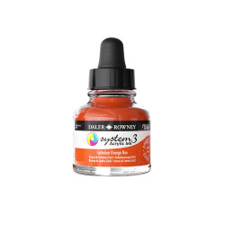 Encre acrylique System 3 Orange cadmium 29,5 ml - Daler Rowney